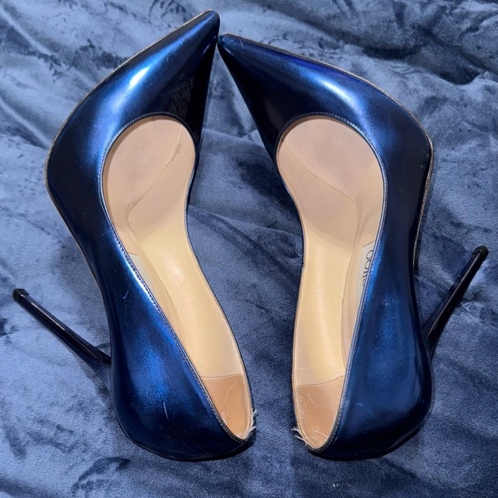 Jimmy Choo Midnight Blue Heels